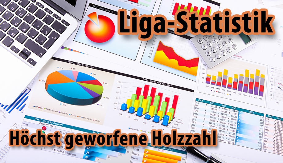Liga-Statistik - Höchste geworfene Holzzahl