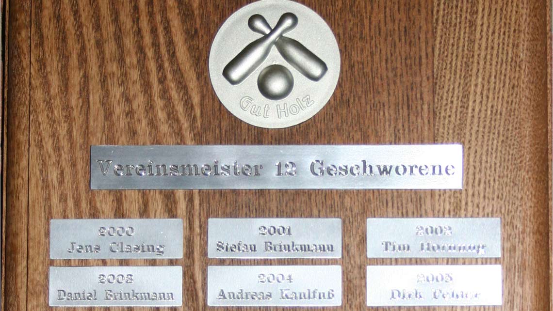 Die ersten Clubmeisterschaften